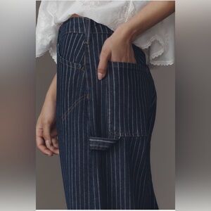 The Kayden Railroad Stripe Barrel Carpenter
Jeans by Pilcro